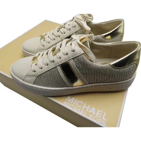 Michael Kors Women's KEATON Glitter Sneaker 6 - Picture 1 of 7